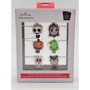 Hallmark Disney The Nightmare Before Christmas Set of 6 Mini Ornaments
